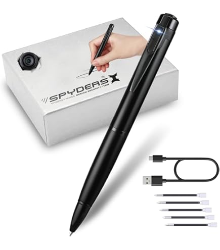 Amazon.co.jp: スパイダーズX スパイカメラ 1080P ペン型カメラ 小型